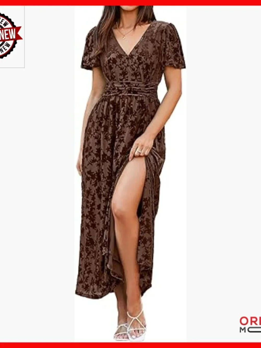 Velvet Maxi Dress V Neck Empire Waist Formal Cocktail Long Dress